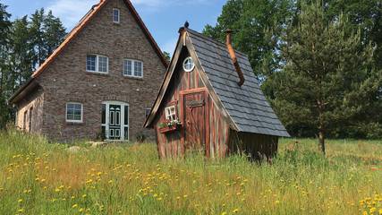 Ferienhaus für 4 Personen, mit Sauna und Garten sowie Terrasse in Bispingen