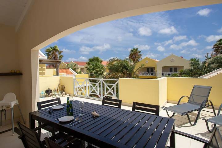Vakantieappartement voor 4 personen, with zwembad and terras as well as balkon/terras op Bonaire