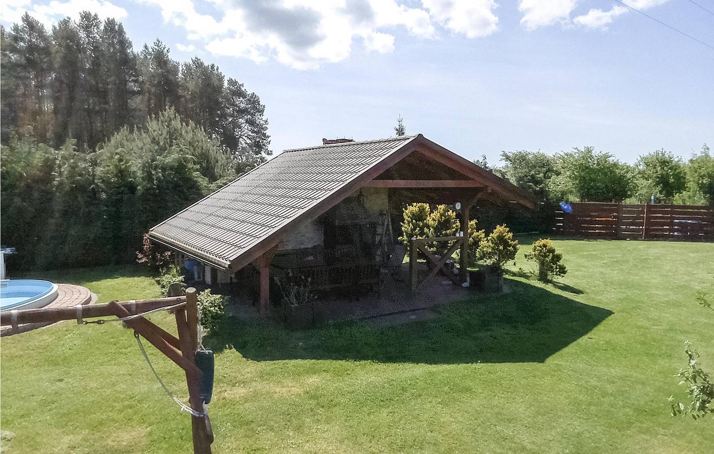 Ferienhaus für 5 Personen mit Terrasse in Kołczewo, Stettiner Haff