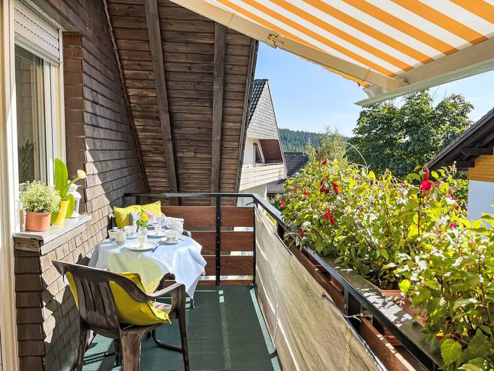 Ferienwohnung für 3 Personen, mit Balkon und Terrasse in Schluchsee