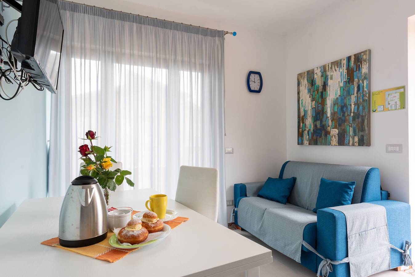 Appartement entier, Appartement 'Luna Calante' avec vue sur la mer, Wi-Fi et climatisation in Tusa, Province de Messina