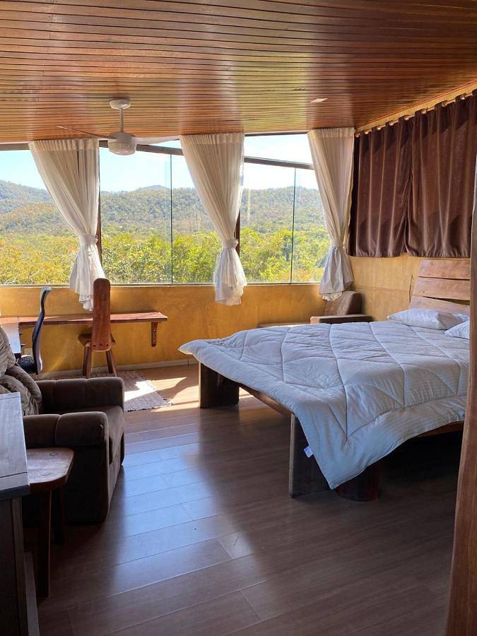 Casas e apartamentos de temporada para 2 pessoas, com sauna e jacuzzi e ainda jardim and balcão em Alto Paraíso de Goiás