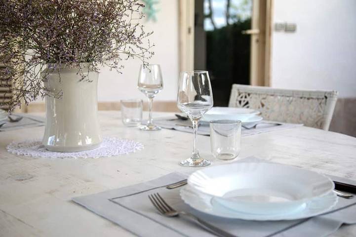 Villa Sole 20 meters from the sea of Punta Prosciutto in Porto Cesareo, Golfe de Tarente