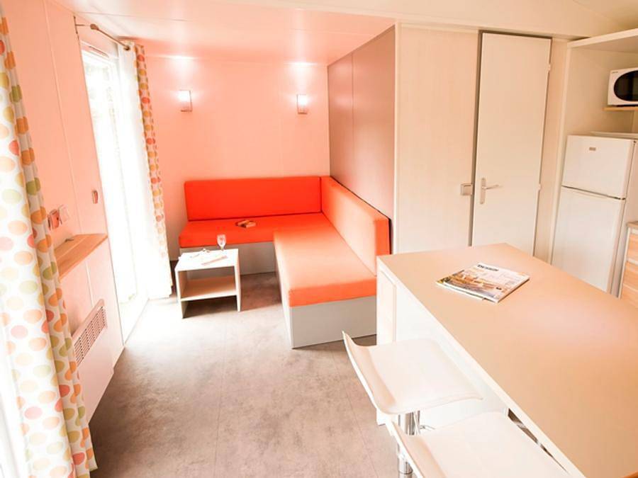 Flower camping La Dordogne Verte - Mobilhome 6 personnes - Mobil Home Privilege - 3 chambres plus climatisation in Saint-Aulaye, Périgord Vert