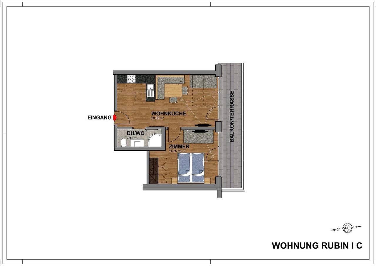 Ganze Ferienwohnung, A Casa Studio Nr. 5 in Sölden (Österreich), Ötztal