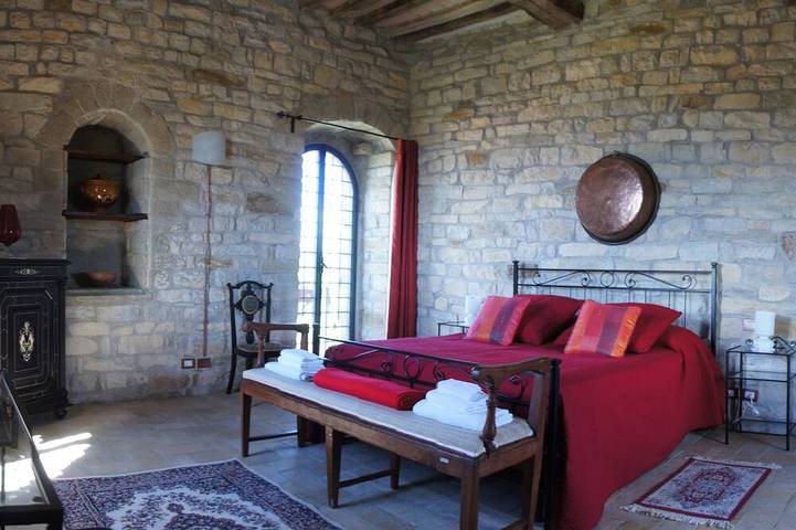Berg Ansichten, Schloss in Gubbio Umbrien, 8 Schlafplätze, Jacuzzi, Garten in Gubbio, Umbrien