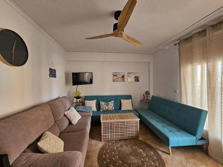Apartamento para 6 personas, con Terraza además de Jardín y Vistas en Miramar