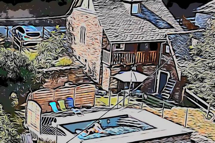 Gîte pour 4 personnes, avec Balcon et Jardin