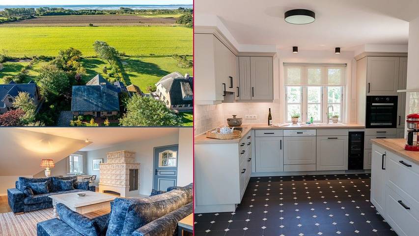 Ferienhaus für 6 Personen, mit Garten und Ausblick in Nieblum