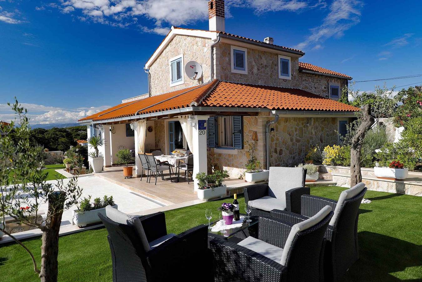 Ferienhaus mit Pool  in Vrbnik, Krk