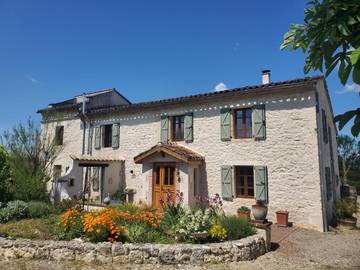 Maison d’hôte pour 2 personnes, avec vue ainsi que piscine et jardin à Cahuzac-sur-Vère