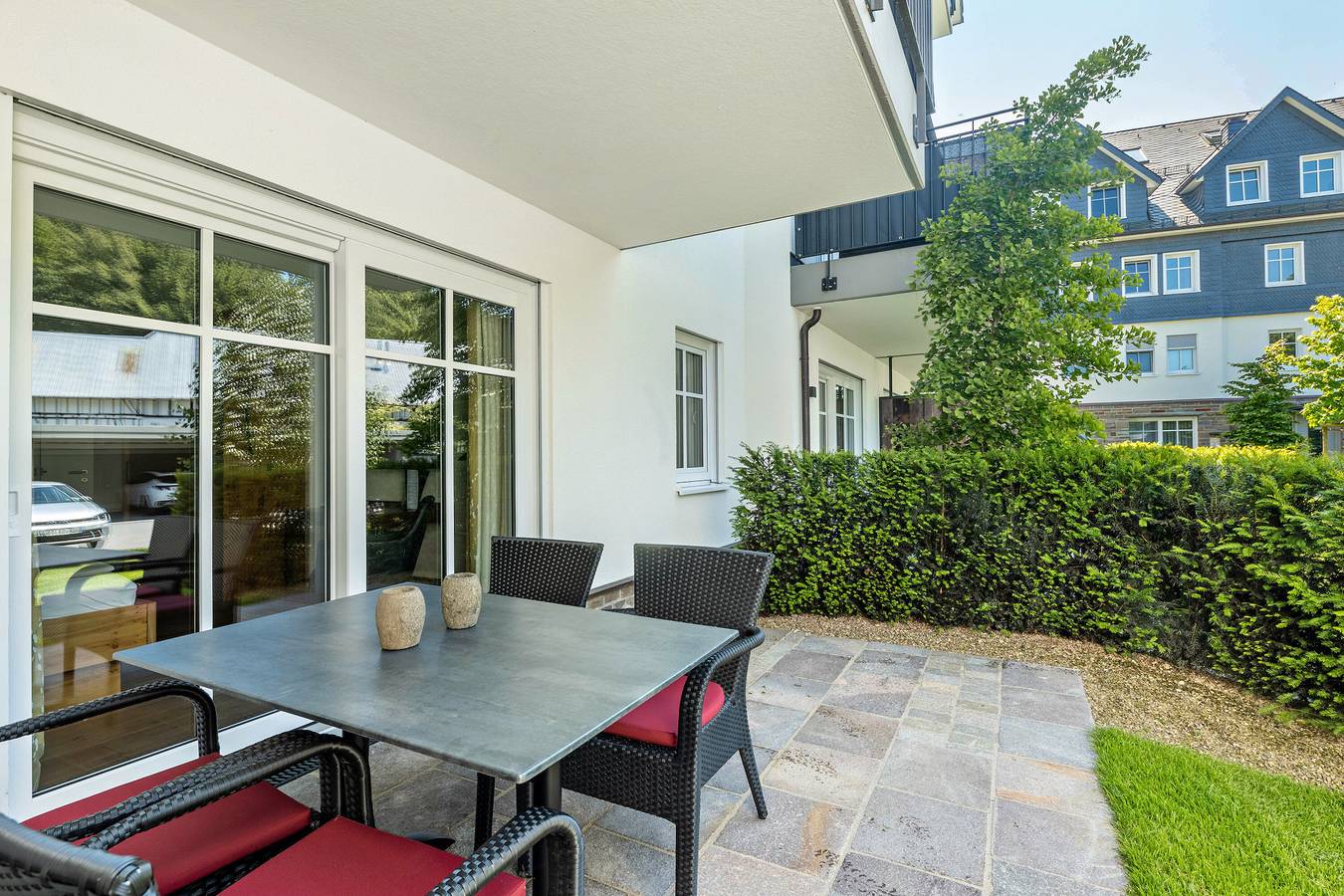 Appartement 'Mit Terrasse' avec terrasse privée, jardin partagé et Wi-Fi in Schmallenberg, Arrondissement du Haut-Sauerland