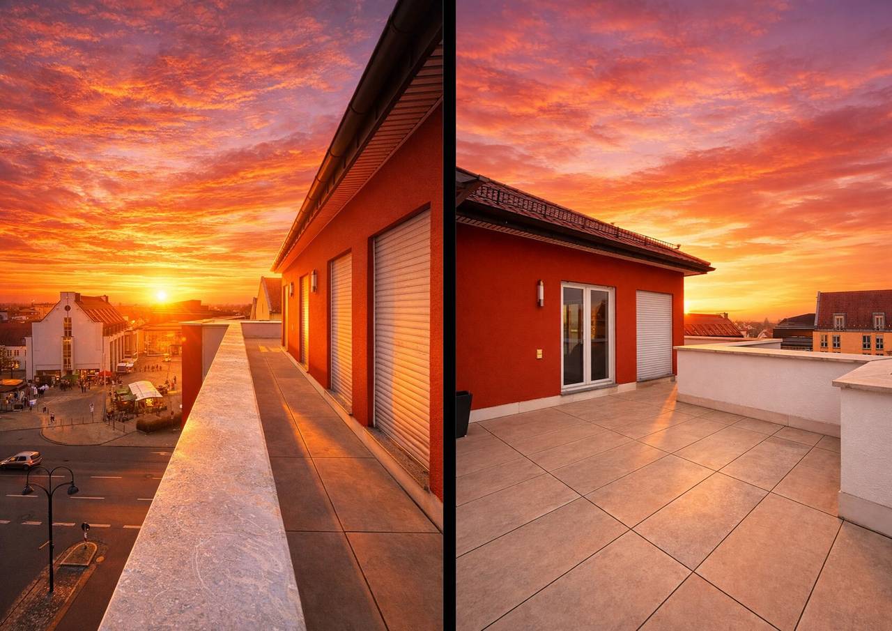 Ático en hotel 'Penthouse Gersthofen' con vistas a la montaña, terraza privada y Wi-Fi in Gersthofen, Suabia (Baviera)