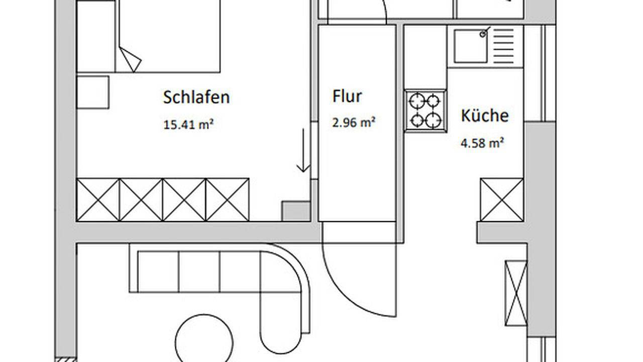 Ganze Ferienwohnung, Ferienwohnung für 3 Personen (58 m²) in Xanten in Xanten, Niederrhein