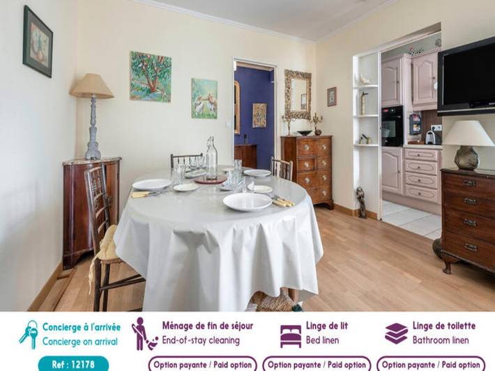 Gîte pour 4 personnes, avec balcon, adapté aux familles dans Office De Tourisme Du Pouliguen - 3