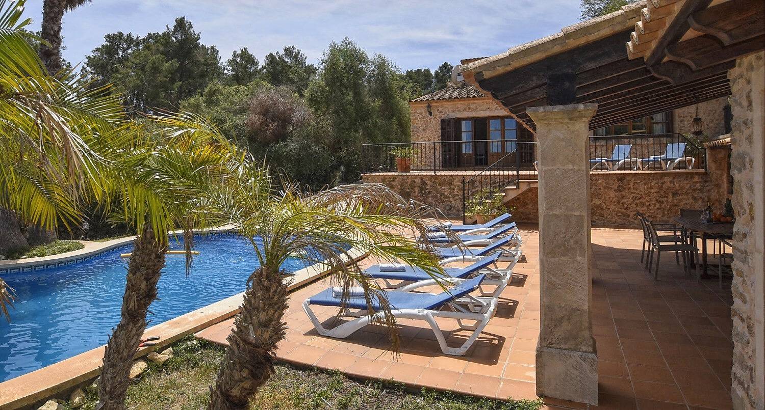Ferienhaus 'Petit' mit Bergblick, privatem Pool und Wlan in Petra (Mallorca), Mallorca Inselmitte