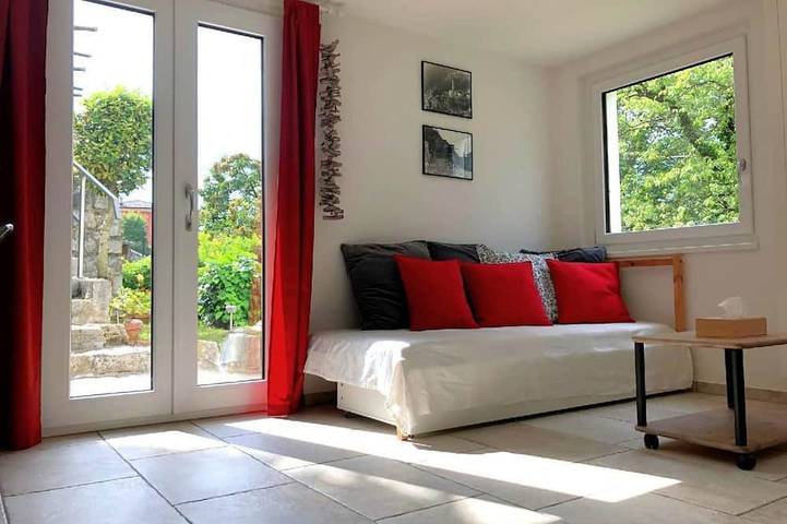Ferienwohnung für 3 Personen, mit Garten