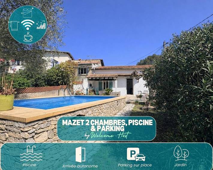 Maison d’hôte pour 4 personnes, avec Terrasse et Piscine