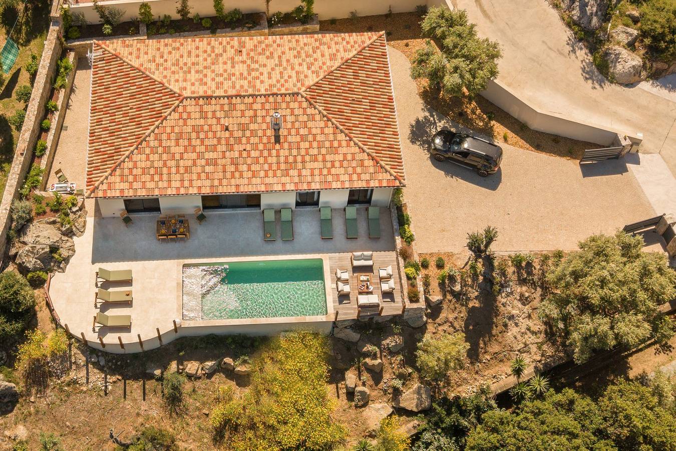 Villa Pietra Mare, piscine vue mer, à l'Ile-Rousse in Monticello, Calvi und Umgebung