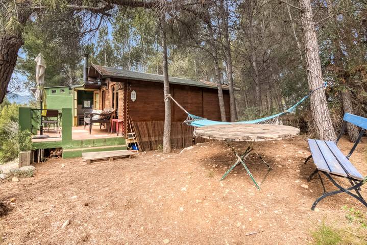 Blockhütte für 2 Personen, mit Balkon und Garten sowie Whirlpool in Spanien - 4