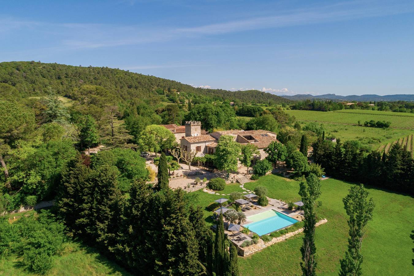 Luxuriöses provenzalisches Haus Pavillontiméo in Carnas, Mittelmeerküste (Frankreich)