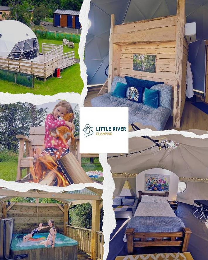 Tent for 4 people, with Terrace and Hot tub as well as Garden and View in Northern Ireland