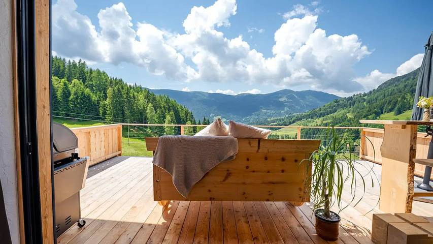 Ferienhaus für 2 Personen, mit Balkon und Sauna, mit Haustier
