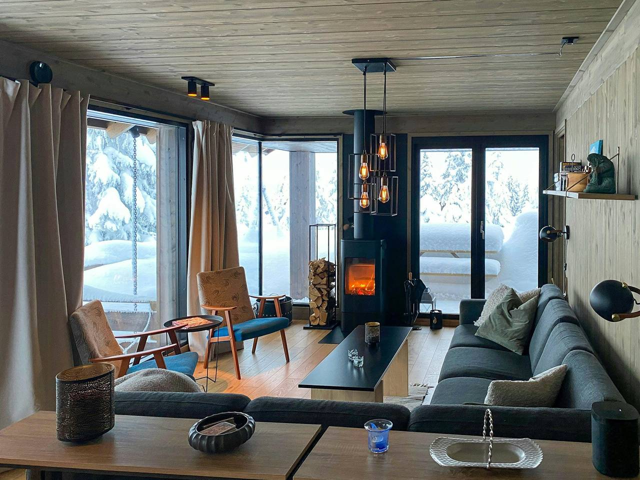 Architektenteknische Hütte mit Whirlpool bei Skeikampen in Skeikampen, Gausdal