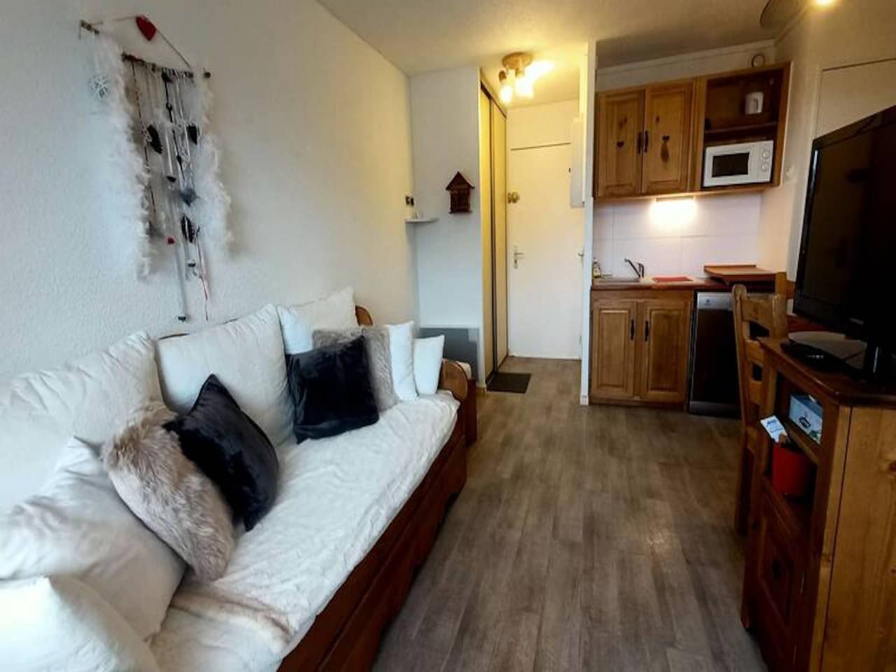 Apartamento entero, 2 Habitaciones para 5 Personas in Réallon, Parque Nacional de los Ecrins