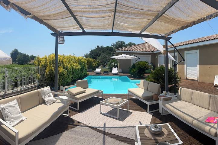 Location de vacances pour 6 personnes, avec jardin à Thézan-lès-Béziers
