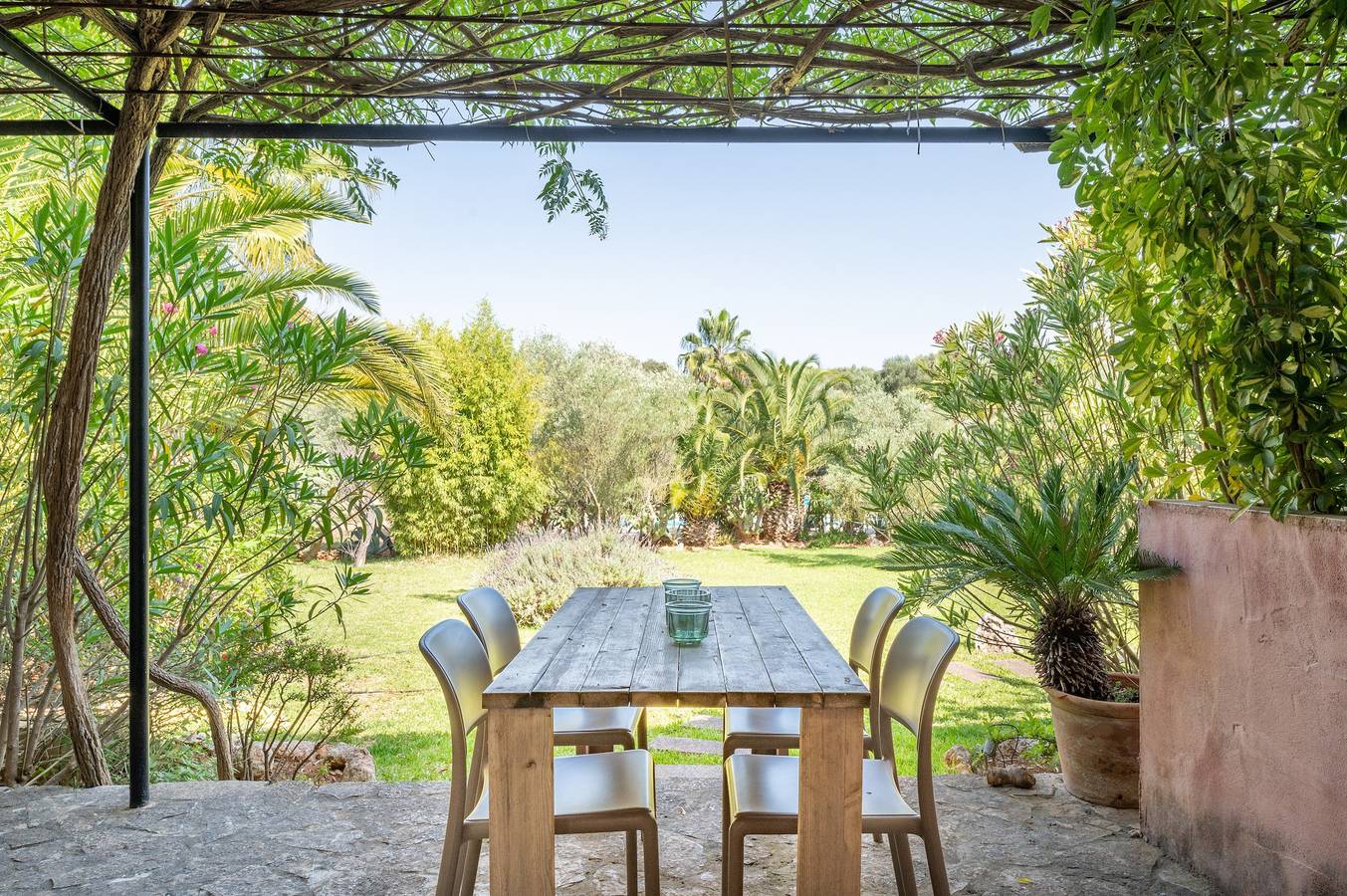 Ferienhaus 'Apartamento Arco' mit Bergblick, Gemeinschaftspool und Wi-Fi in Costitx, Mallorca Inselmitte