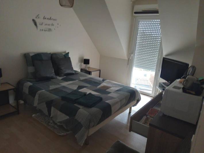 Appartement de vacances pour 2 personnes, avec Terrasse ainsi que Jardin et Vue