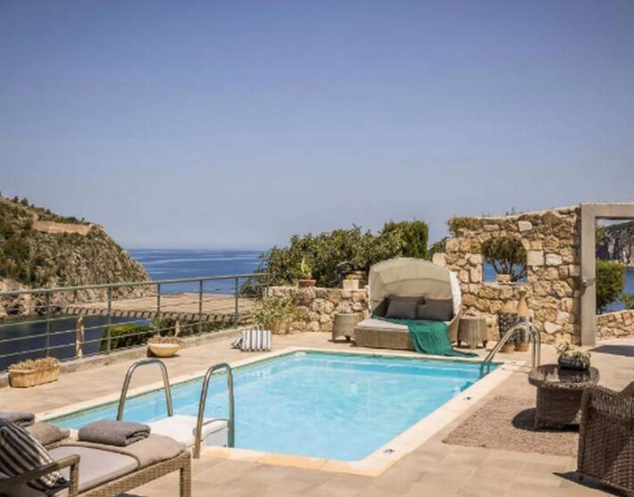 Location de vacances pour 4 personnes, avec Vue sur l’océan et Terrasse dans Άσος - 2
