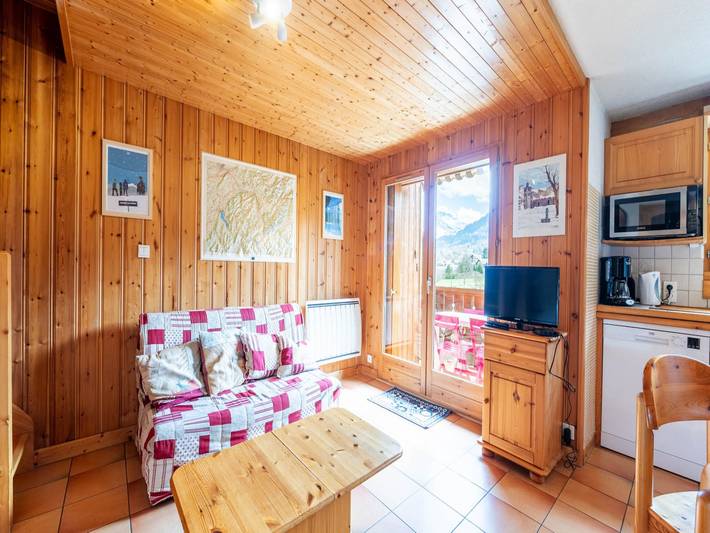 Chalet pour 6 personnes, avec balcon, animaux acceptés à Morillon