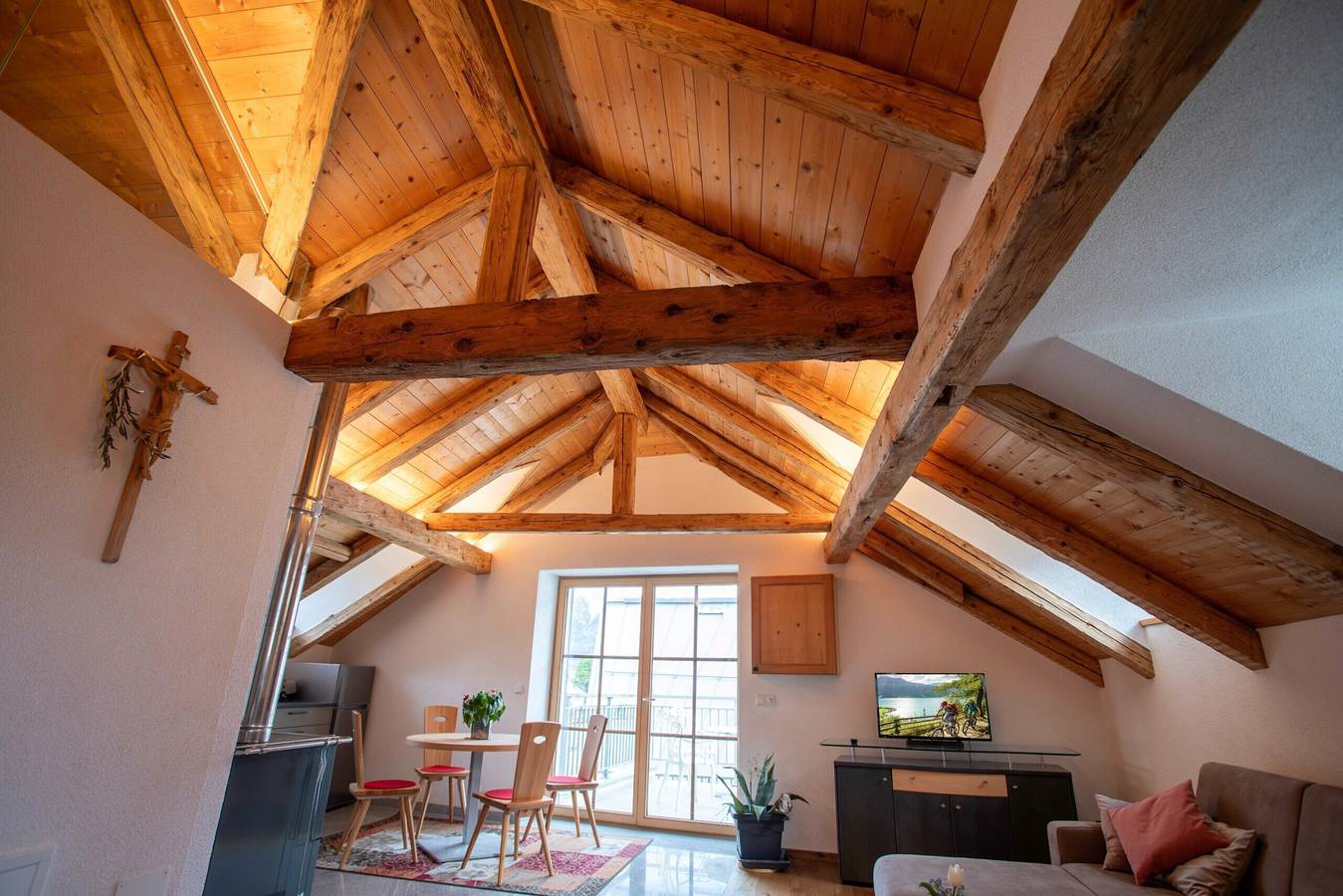 Ganze Wohnung, Ferienwohnung 'Mulino Glurns' mit Bergblick, privater Terrasse und Gemeinschaftsgarten in Glurns, Nationalpark Stilfser Joch