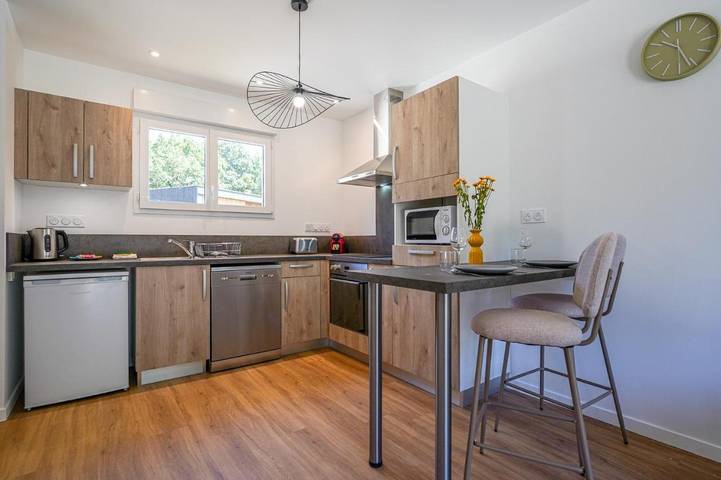 Maison de vacances pour 2 personnes, avec Balcon ainsi que Terrasse et Jardin