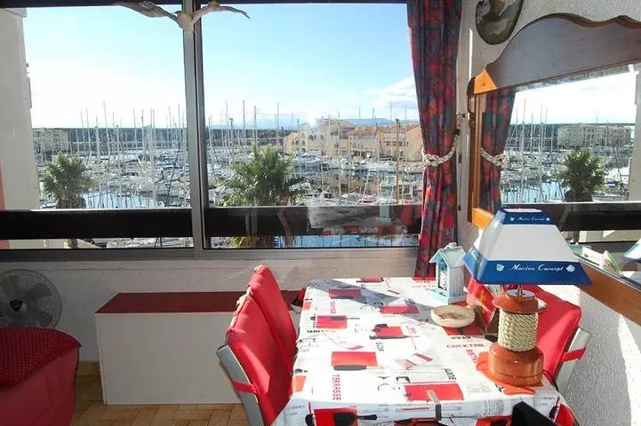 Studio für 3 Personen, mit Ausblick in Port Leucate