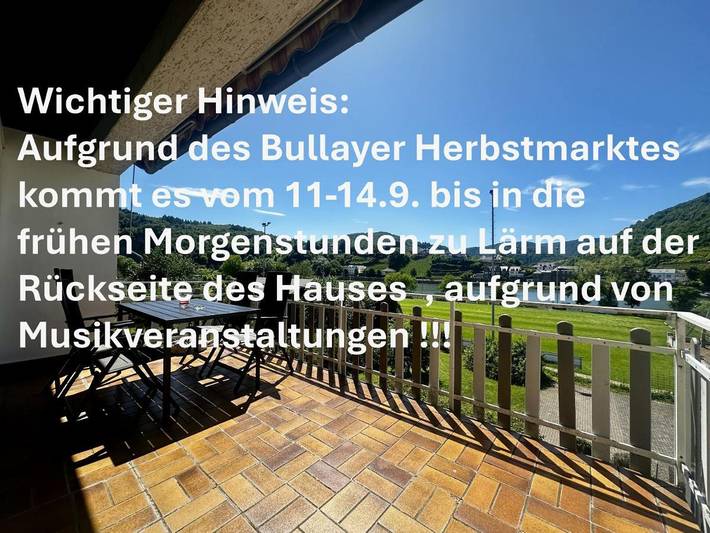 Ferienwohnung für 4 Personen, mit Balkon und Terrasse sowie Ausblick