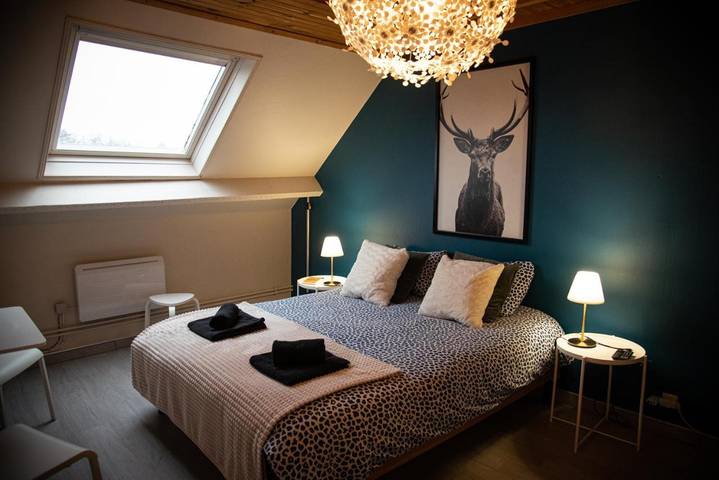 Chambre d’hôte pour 3 personnes, avec Jardin et Vue à Mondrepuis
