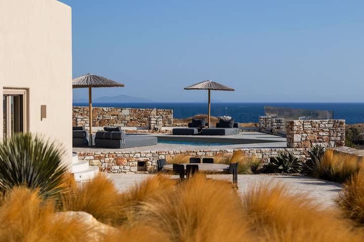 Villa für 10 Personen, mit Meerblick und Garten, kinderfreundlich auf Naxos - 4