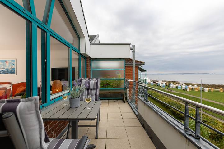 Ferienwohnung für 2 Personen, mit Balkon, kinderfreundlich an der Kieler Bucht