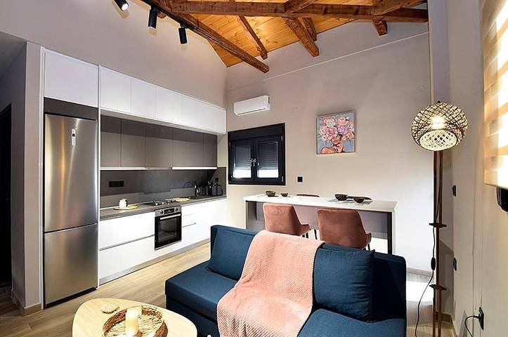 Appartement de vacances pour 3 personnes, avec Balcon ainsi que Terrasse et Vue