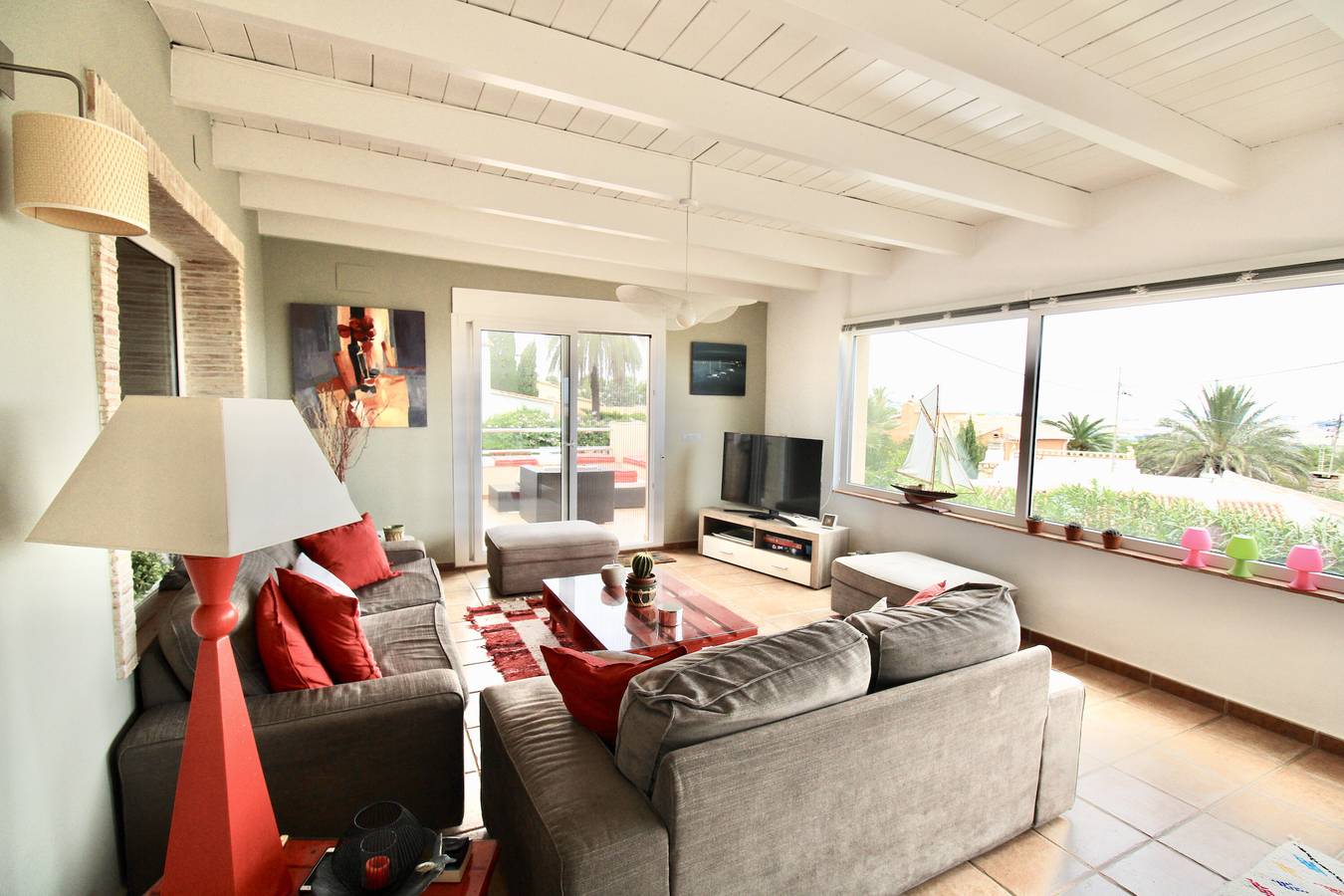 Casa de vacaciones 'Villa Betty' con vistas al mar, Wi-Fi y aire acondicionado in Montgó, Dénia