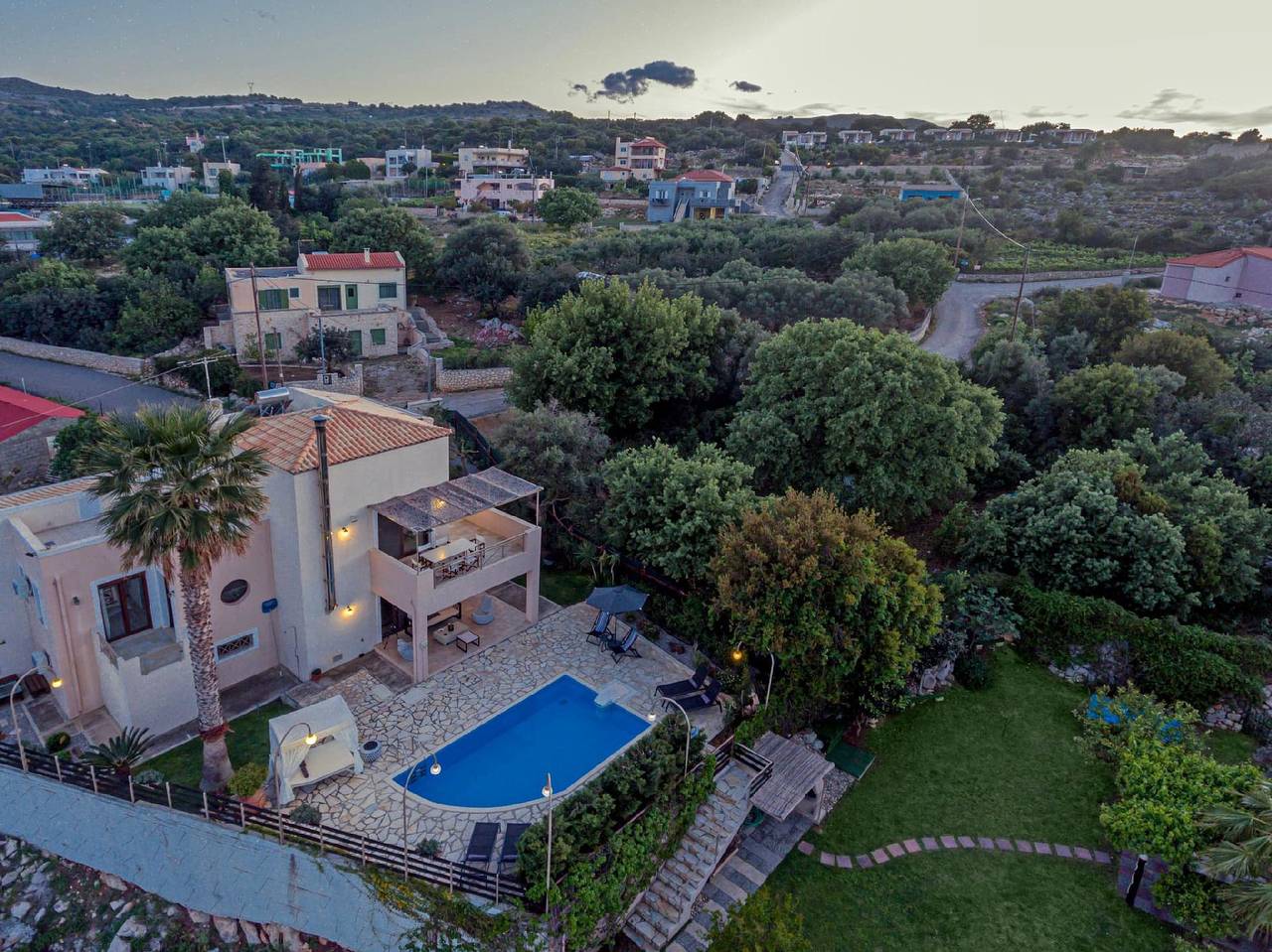 Holiday house with private pool for 8 persons approx. 225 qm in Gerani by Rethymnon, Crete (West Crete) in Gerani (Rethymno), Nikiforos Fokas