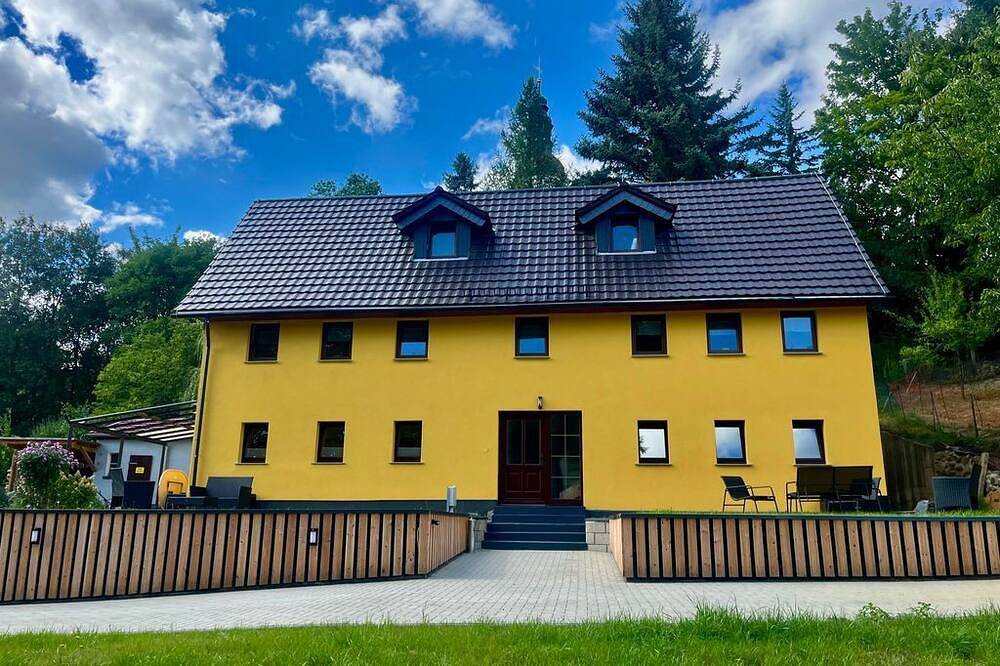 Ganze Wohnung, Ferienwohnung "Die Welle" - Ferienhaus Altes Wasserhaus in Hainewalde, Zittauer Gebirge