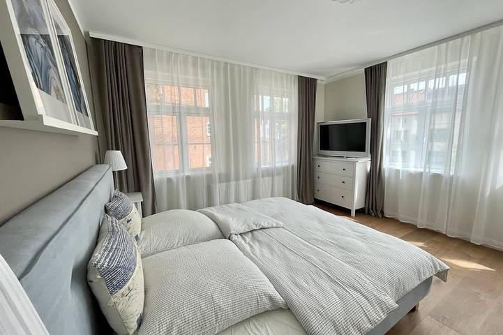 Appartamento intero, Tolle Familienwohnung mit Ausblick auf Stadtkanal und St.nikolai Kirchenschiff in Wismar, North-West Mecklenburg (Wismar region)