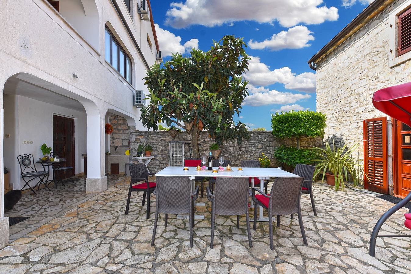 Geheel appartement, Vakantieappartement voor 6 personen met balkon in Grad Vodnjan, Zuidkust Istrië