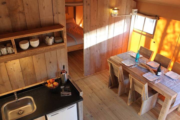 Tente pour 5 personnes, avec terrasse et balcon/terrasse dans les Gorges du Verdon - 3