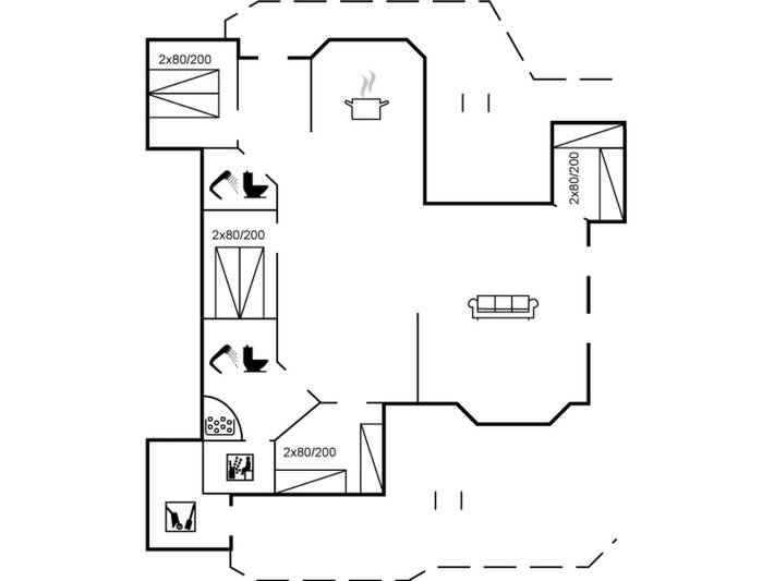 Ferienhaus für 8 Personen, mit Whirlpool und Sauna in Dyngby Strand - 2
