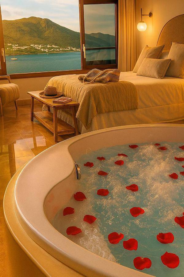 Hôtel pour 2 personnes, avec sauna ainsi que jacuzzi et terrasse